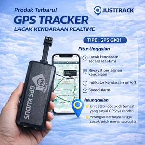 JUSTRACK GPS GK01 FREE KARTU DAN KUOTA 6BULAN