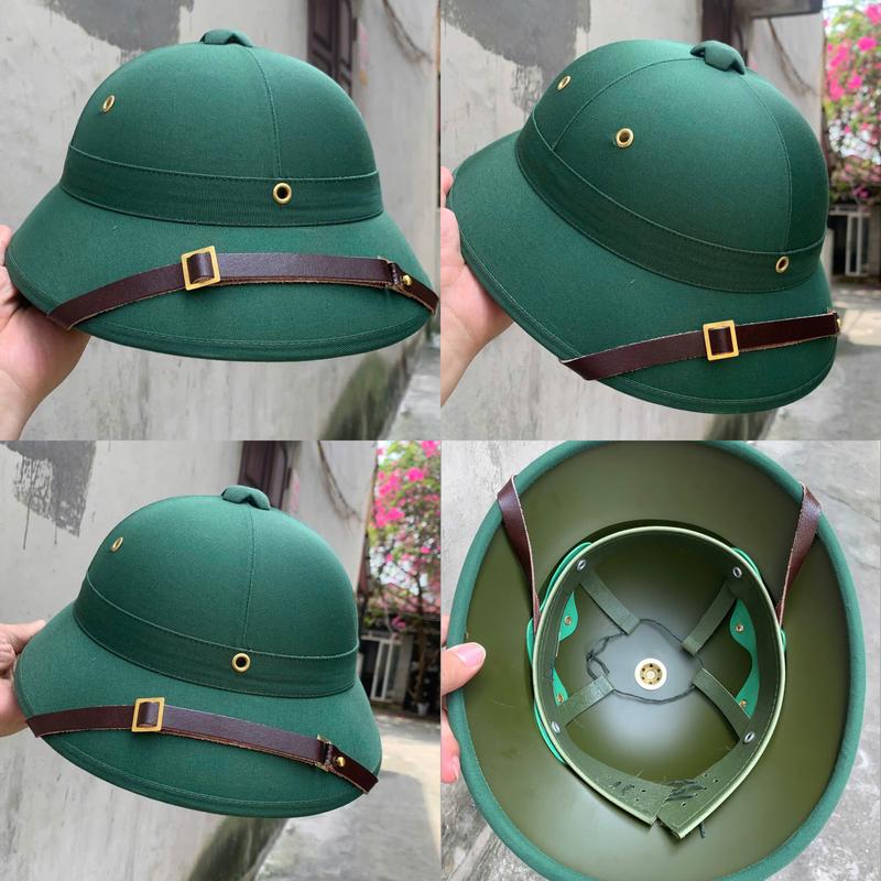 Mũ cối màu xanh  q.nhu - cốt phíp chống va đập, chống thấm nước