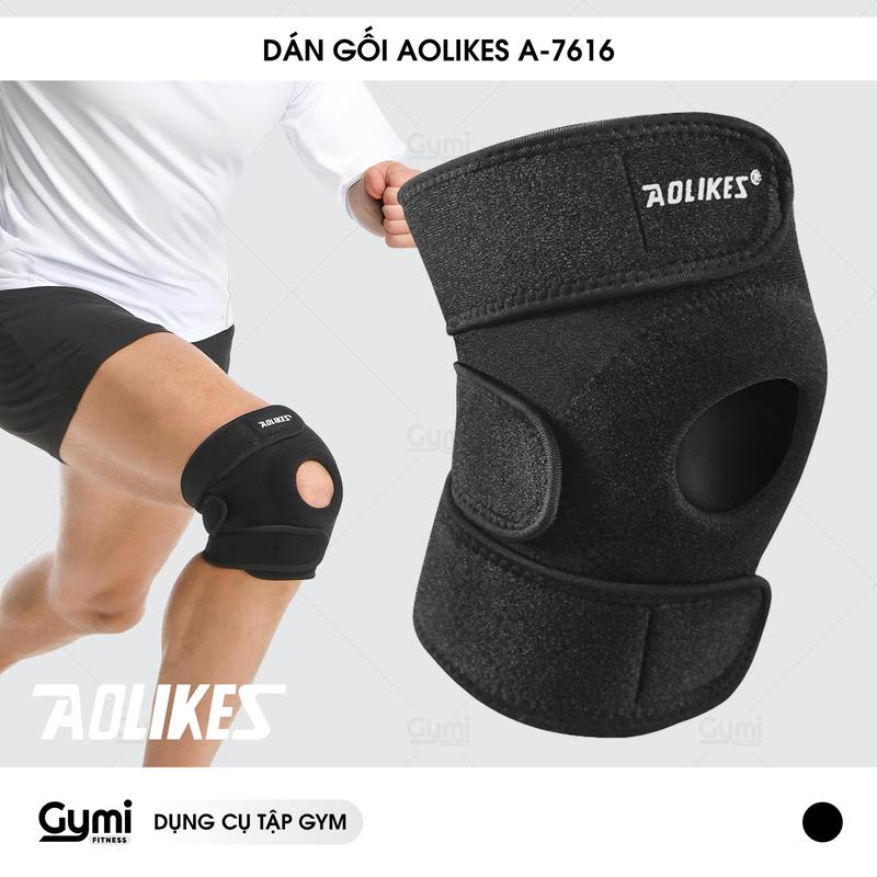 Băng Bảo Vệ Đầu Gối Aolikes A-7616 | Đai Dán Gối Khi Tập Gym Tập Thể Thao Chống Trượt