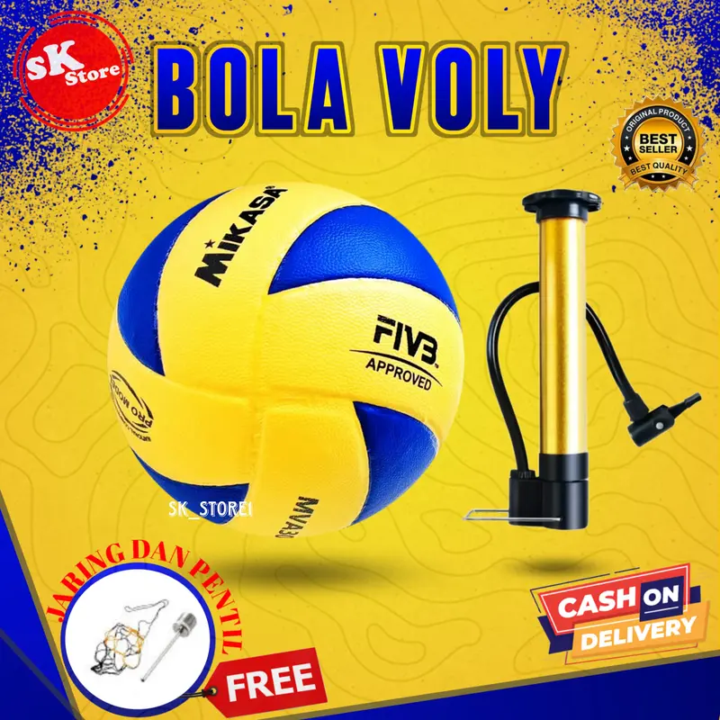 BOLA VOLI/VOLLEY/BOLA VOLY MIKASA MVA330 FIVB MURAH/TERLARIS/COD POMPA Ball Outdoor 0