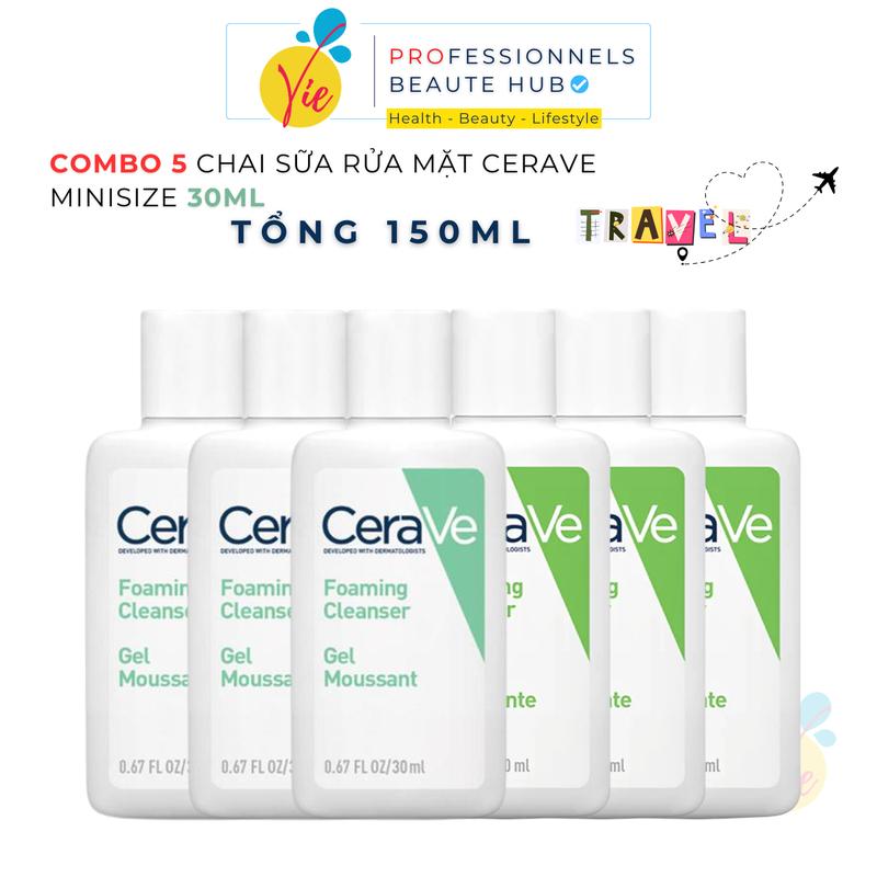  Sữa Rửa Mặt CERAVE Foaming Facial Cleanser Giúp Làm Sạch Sâu Dành Cho Da Dầu Và Da Khô 