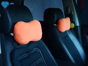 Mipacko Bantal Mobil Microfiber Bantal Leher Kursi Mobil Lembut Tebal