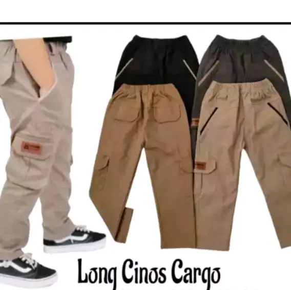 (cod cek dulu) celana cargo street anak terbaru usia 1 s/d 12 tahun Katun