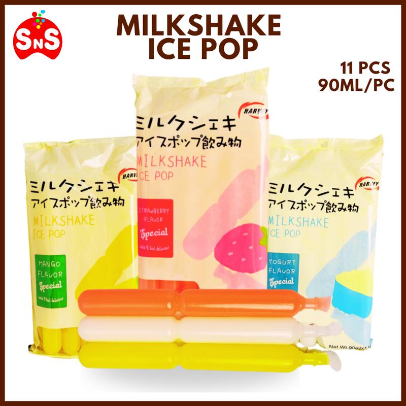 11 Pieces Milkshake Ice Pop Strawberry / Mango / Yogurt Flavor - TikTok ...