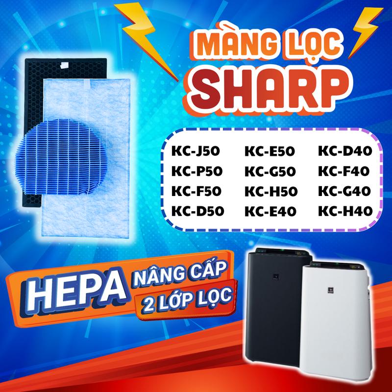  Màng lọc cho máy lọc không khí Sharp KC-P50   J50   D50   H50   E50   F50   G50   50TH   E40   F40  R50 