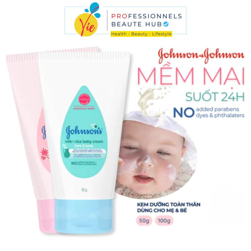 Kem Dưỡng Ẩm JOHNSON'S BABY Dưỡng Da Bé Ẩm Mượt Mịn Màng Lên Đến 24h Cho Bé