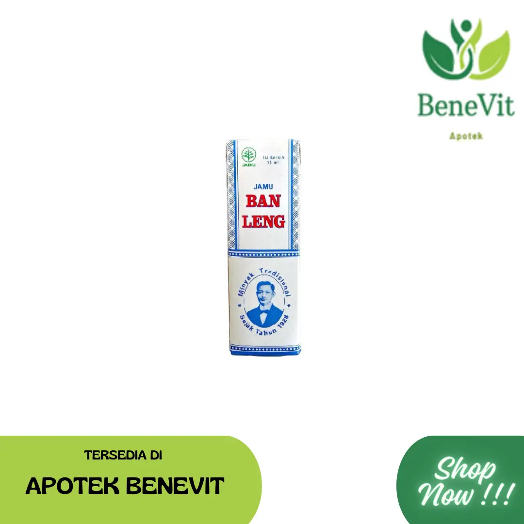 BAN LENG - Membantu meredakan gejala masuk angin seperti batuk, pilek, tenggorokan kering, dan sakit perut.
