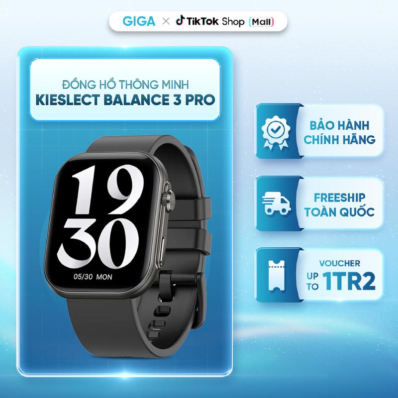 Đồng hồ thông minh Kieslect Balance 3 Pro- Màn hình AMOLED 1.85" - ChatGPT AI - Giám sát sức khỏe toàn diện