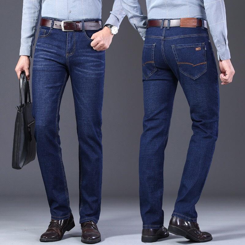 Quần jeans nam trơn Co Giãn hàng công ty xuất khẩu cao cấp hunganh quanjean store