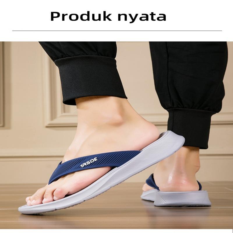 Product Introduction of IRSOE Sandal jepit modis terbaru untuk pria dan wanita, nyaman dan anti air anti slip sandal pria sepatu cowok keren sandal selop pria Sendal Karet 12