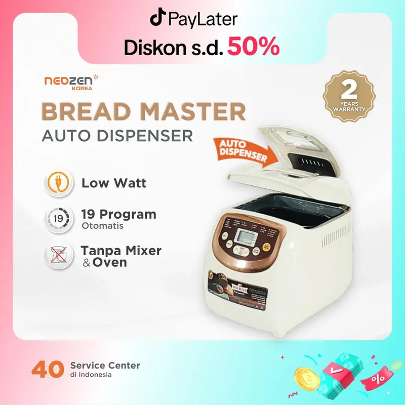 Neozen Breadmaster Auto Dispenser | Bread Maker Pembuat Roti Otomatis Auto Topping 1