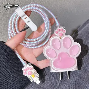 5 IN 1 Case IPhone Charger Pelindung Kabel Charger iphone Roll Pelindung Charger Ponsel Charger Pelindung Kabel Data iPhone 18w 20w Aksesoris Hp-Ver