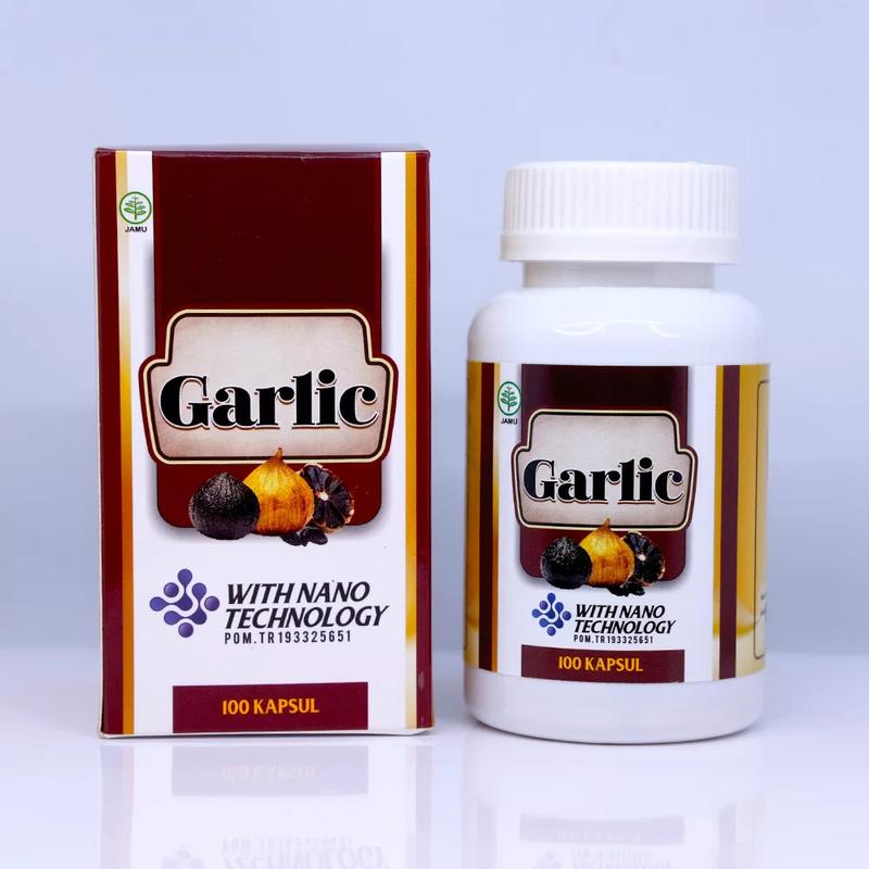 Sapnu Herbal - Garlic Kapsul Ekstrak Bawang Hitam untuk Kesehatan Tubuh Isi 100 Kapsul 1