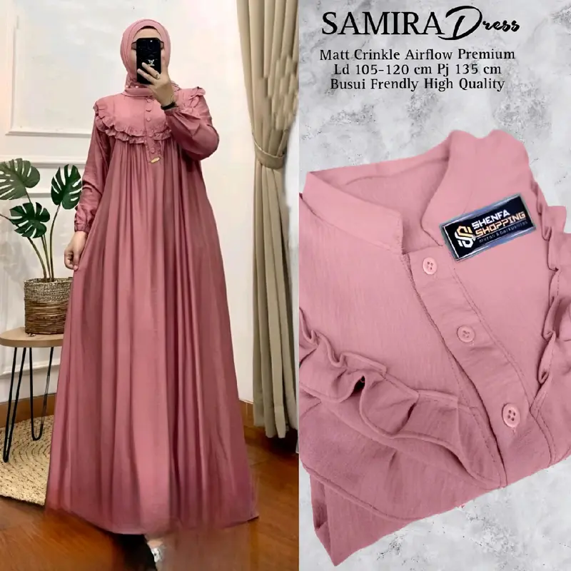 GAMIS CRINKLE TERBARU 2025 // GAMIS WANITA CRINKLE AIRFLOW PREMIUM  // GAMIS WANITA JUMBO BUSUI FRENDLY 7
