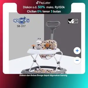 ( FREE KARDUS BUBBLE WRAP) BABYWALKER WALLKER BABY WALKER APOLLO ALAT BELAJAR JALAN SPACEBABY SB 306  MUSIK