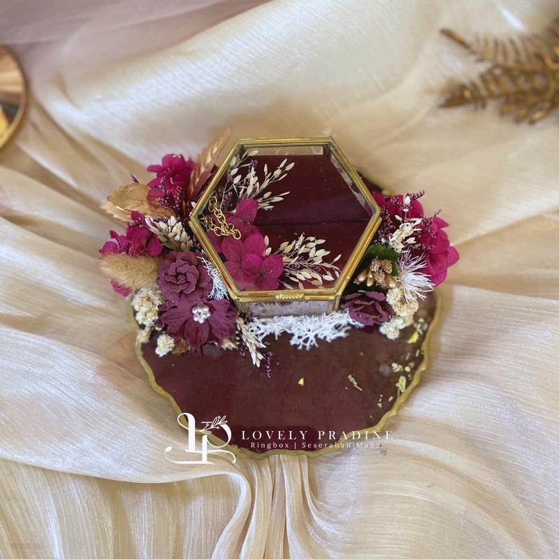 Ringbox Terarium Resin Kotak Cincin Lamaran Tunangan Pernikahan Premium 4