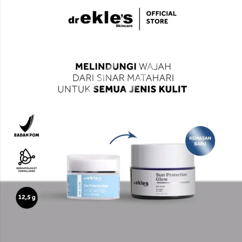 dr Ekles Sun Protection Glow, Sunscreen, Sunprotection SPF 30 Acid Wajah Facial Niacinamide Lightening Mencerahkan 2