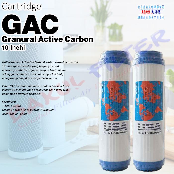 Gambar GAC / Granular Activate Carbon 10 inch dari Bakul Filter Tangerang Selatan Kota Tangerang Selatan Tokopedia
