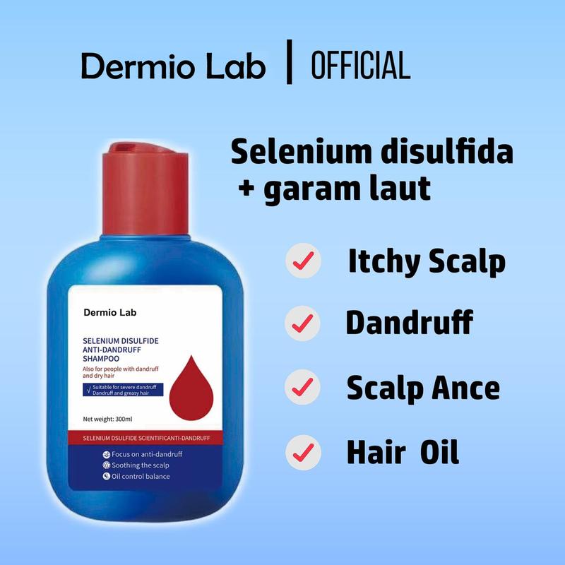 Syampu Penjagaan Rambut Anti-Kelemumur, Dermio Lab Selenium Disulfida ...