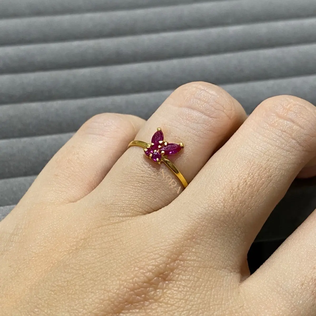 Cincin Lulu • Berat 0.5gr • Emas Muda • D’Nora