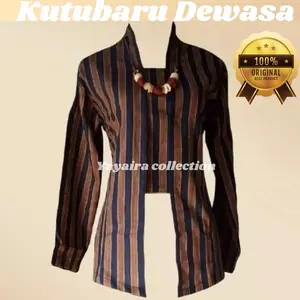 Kebaya Lurik Wanita Dewasa Kutubaru Wanita S,M,L,XL,XXL Jumbo XXXXL