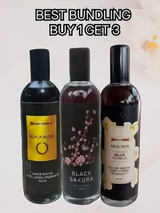 Parfum Paket Bundling Spesial Parfum Black Sakura Black Musk & Black Vanilla EDP 100ml Top Notes Buah Beri & Wangi Musk Vanilla Best Bundling Buy 1 Get 3