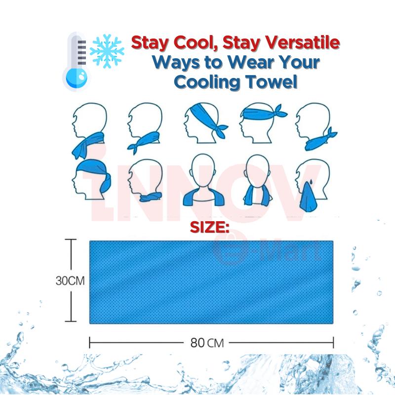 Product Introduction of [ Local Stocks ] Microfiber Cooling Sports Towel | Quick Dry & Keeps you Cool During Sports or Outdoor Activity 12