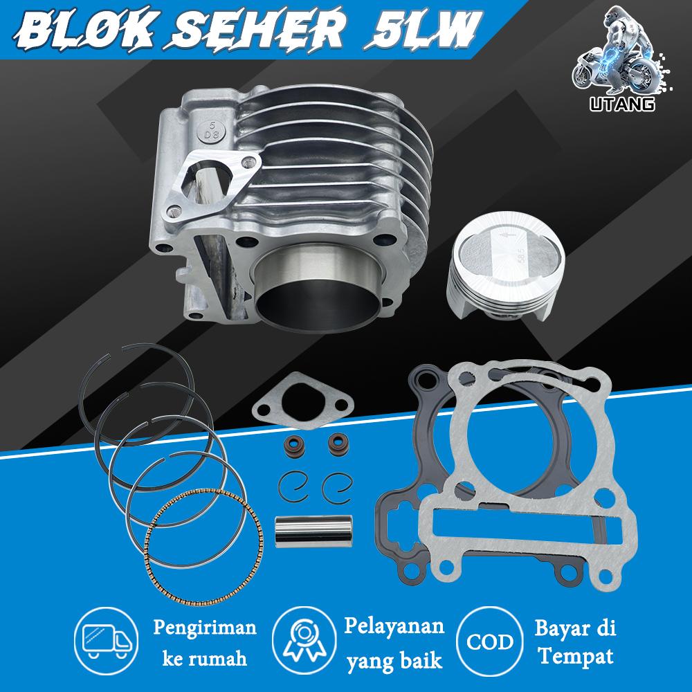 BLOK SEHER 1 SET 58.5mm MIO KARBU / MIO SPORTY / MIO SMILE / MIO SOUL KARBU / NOUVO / 58.5mm BLOCK PISTON ASSY CYLINDER / CILINDER