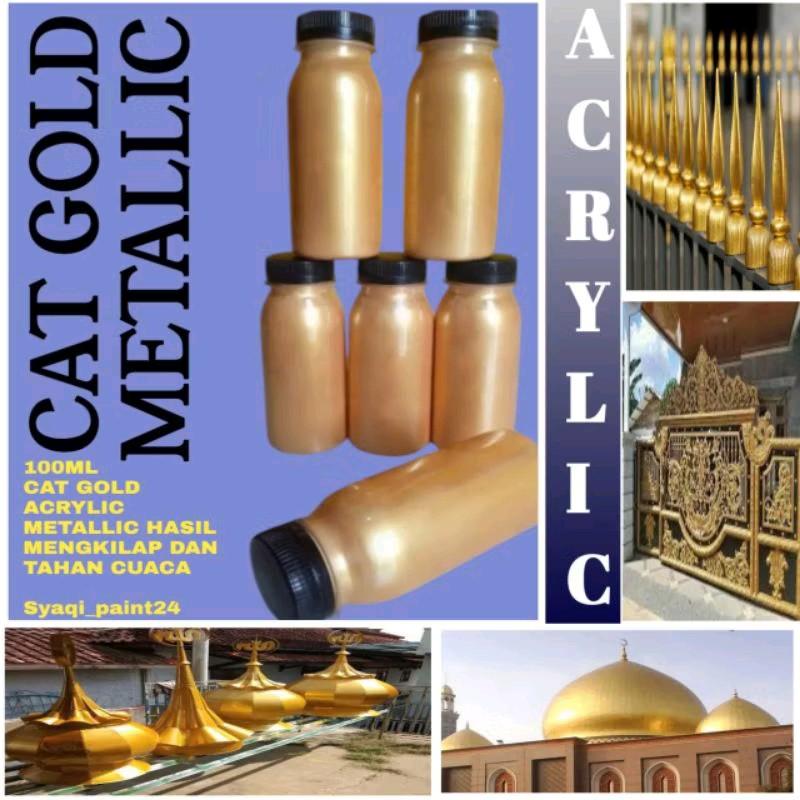 Cat Emas Acrylic 50ml Tahan Lama untuk Interior dan Eksterior - Paint PVC Kertas 2
