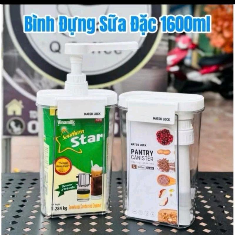 Bình đựng sữa Matsu Lock 1600ml - Dung tích 1600ml - Chất liệu an toàn - Dễ dàng sử dụng