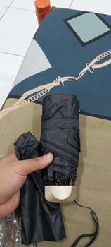 Product Review of Payung Kapsul Gepeng Lipat Anti UV UPF 50+ Free Pouch Motif Polos Folding Umbrella Ultra Violet Payung Tabir Surya Hujan atau Panas from O**m 1