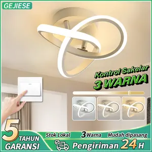 Lampu Plafon Minimalis Modern Lorong Lampu Hias Ring Mewah 24W 3 Warna Ruang Tamu Lampu Lorong Plafon bulat lampu gantung