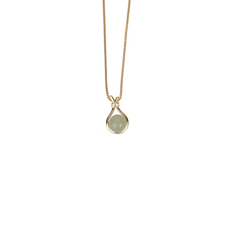 [COD]Kalung Titanium Liontin Bulat Mata Fashion Accesories Wanita Anti Karat Dan Tidak Luntur Hadiah 8