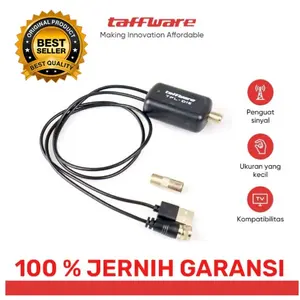 | ORIGINAL GRATIS ONGKIR | Penguat Sinyal Antena TV Digital / Signal Booster Amplifier Boster HD DVB-T2 - Taffware TFL-D15
