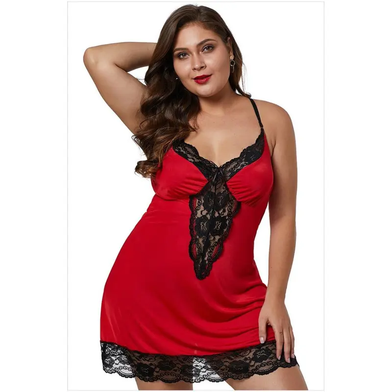Happy Girl Shop Lingerie Mini Dress Leopard Ketat Renda HItam BB Jumbo Renda Hitam LW 6