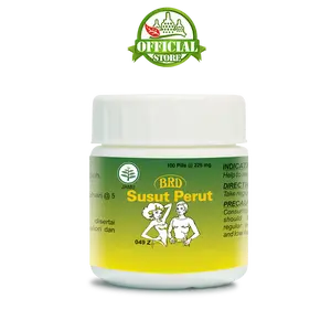 Borobudur Herbal - Herbal Anti Insecure terbuat dari Ekstrak Jati Belanda Kemuning Kunyit Bangle - Kemasan 100 Pil - Bersertifikasi Halal - POM TR  152 484 891