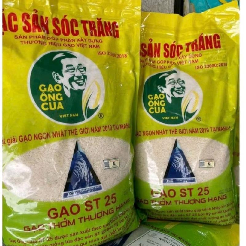 ( 10kg ) ST25 Ô CUA CHÍNH HÃNG CÓ MÃ QR THƠM DẺO NGỌT NGON CƠM gạo st 0