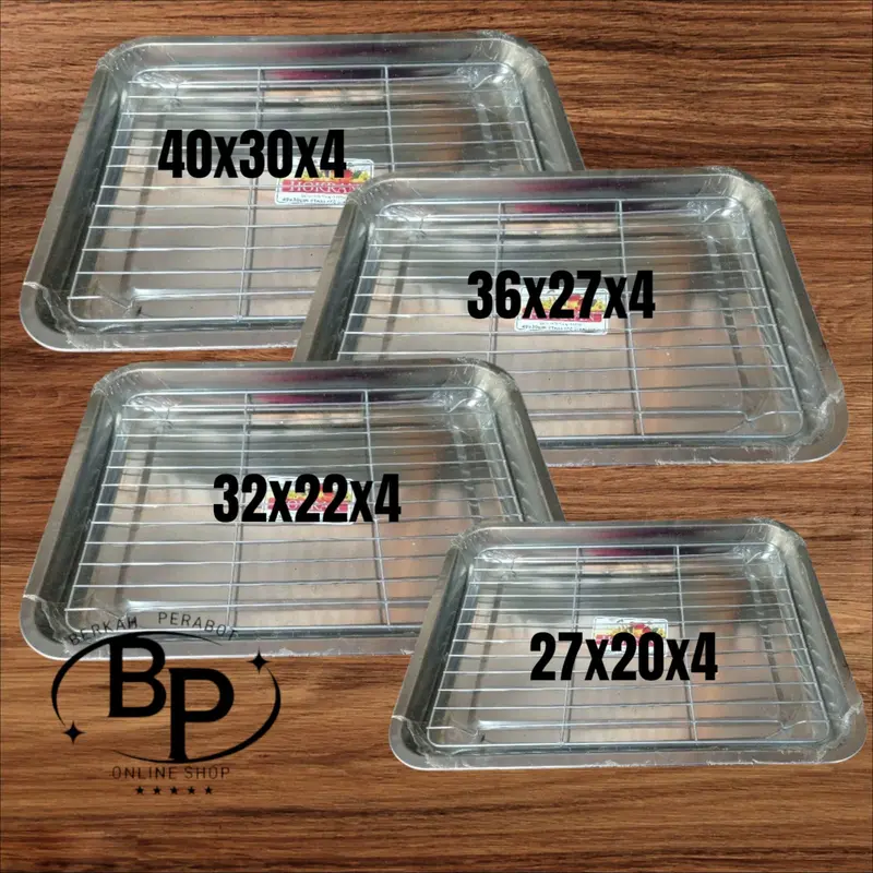 Nampan Cooling Rak Rack Stainless Peniris Minyak Pendingin Kue 1