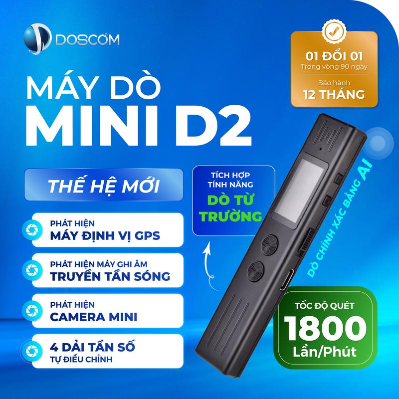 Thiết Bị Dò D2 Doscom, Phát Hiện Nhanh Chóng Các Thiết Bị Camera, Định Vị Có Phát Ra Sóng