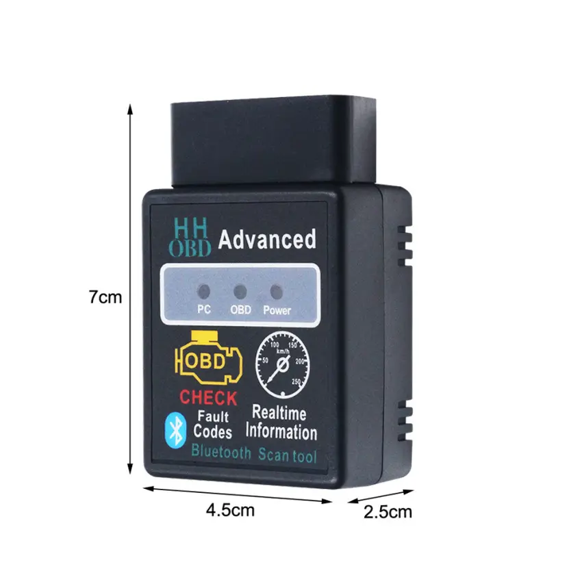 Auto Automobile Analyzer Diagnostic Tool Bluetooth ELM327 HH V2.1 OBD2 Car Engine Fault Scanner Reader Car Fault Diagnostic Android Torque