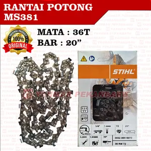 MS381 Rantai Chainsaw Potong 36T Bar 20" Sinso Senso STIHL ORI