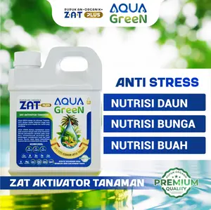 AQUA GREEN Zat Aktivator Tanaman Pemacu Pertumbuhan,Pembuahan,Memperbanyak Anakan Padi,Memulihkan Tanaman dari Stres akibat Biotik&Abiotik.
