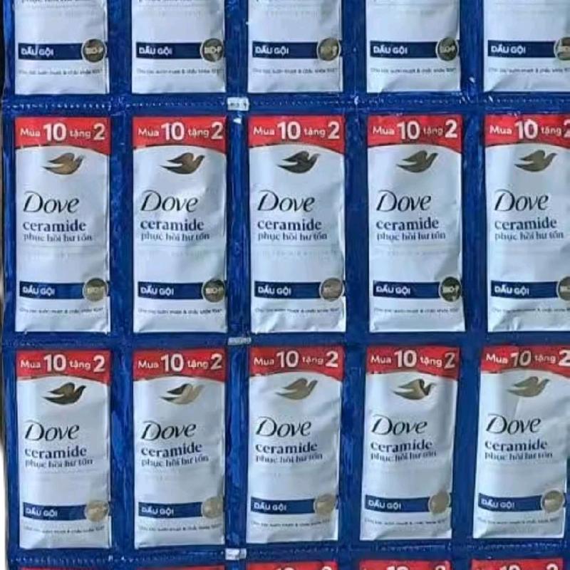 Dove Dầu Gội Ceramide Bio Protein Care 6g Gói Phục Hồi Hư Tổn Giúp Tóc Chắc Khỏe Mềm Mượt