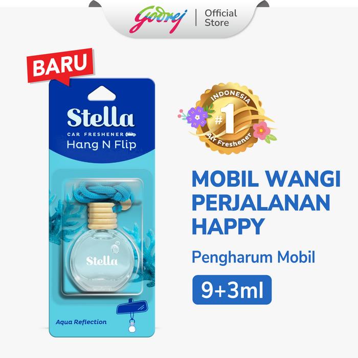 Gambar Stella Car Freshener Hang N Flip - Aqua Reflection 9Ml dari godrejindonesia Kota Administrasi Jakarta Utara Tokopedia