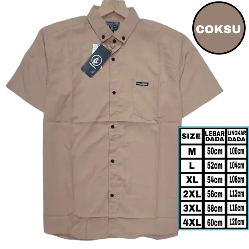 Product Introduction of kemeja pria lengan pendek 100ribu 5pcs kemeja polos lengan pendek dewasa slimfit Katun Casual unisex 10