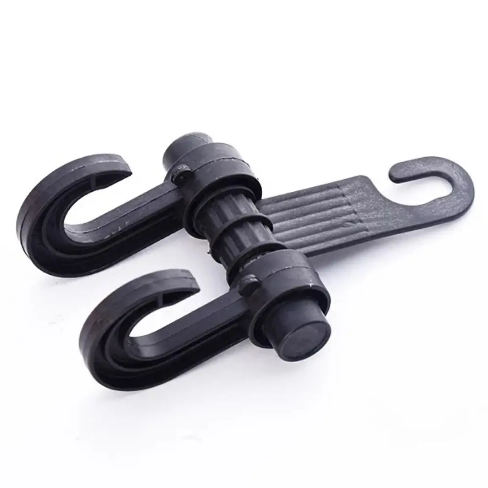 Auto Organizer Universal Car Interior Accessories Fastener Hangers Car Clips Storage Hook Holder 360 Degree Rotation Auto Chair Hooks Articles Debris Hook Car Seat Back Double Hooks Car Seat Bracket