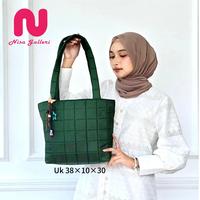 Gambar NISA GALLERI  Totebag Wanita Tas Laptop Tas Kuliah Tas Kerja - Gebby Putih dari NISA GALLERI_NEW Kab. Tasikmalaya 5 Tokopedia