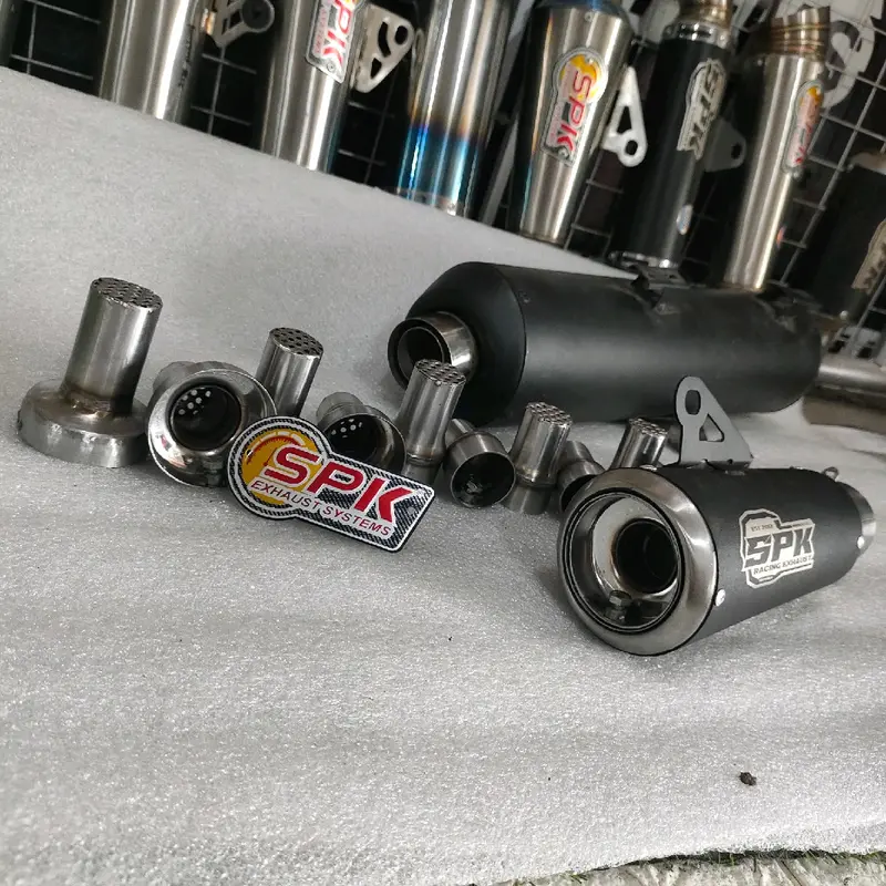 DB kiler knalpot motor universal / peredam knalpot / anti tilang ukuran ( 28mm, 32mm, 35mm, 38mm, 48/50mm, 60mm ) Motorcycle Silincer Racing Bulat Baut 1