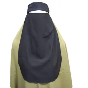 Bandana Niqob Cadar Wolfis Tali Syari Hitam Niqab
