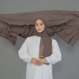 Pilih Warna Hijab Pashmina cerutty babydoll premium 180x75 Jahit Tepi Rapih Murah /Kerudung Ceruty